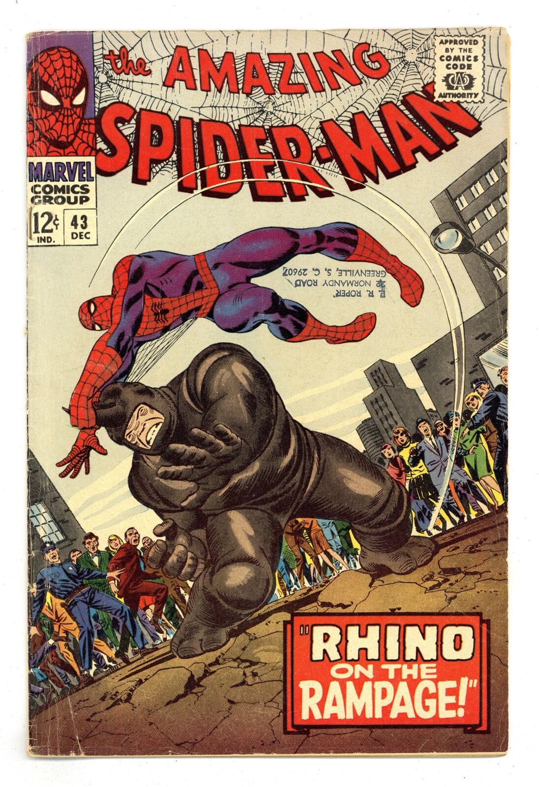 Amazing Spider-Man #43 VG- 3.5 1966 1st full app. Mary Jane