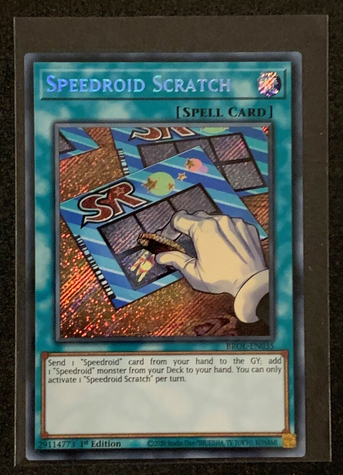 Speedroid Scratch | BROL-EN035 | Secret Rare | 1st Edition | YuGiOh TCG