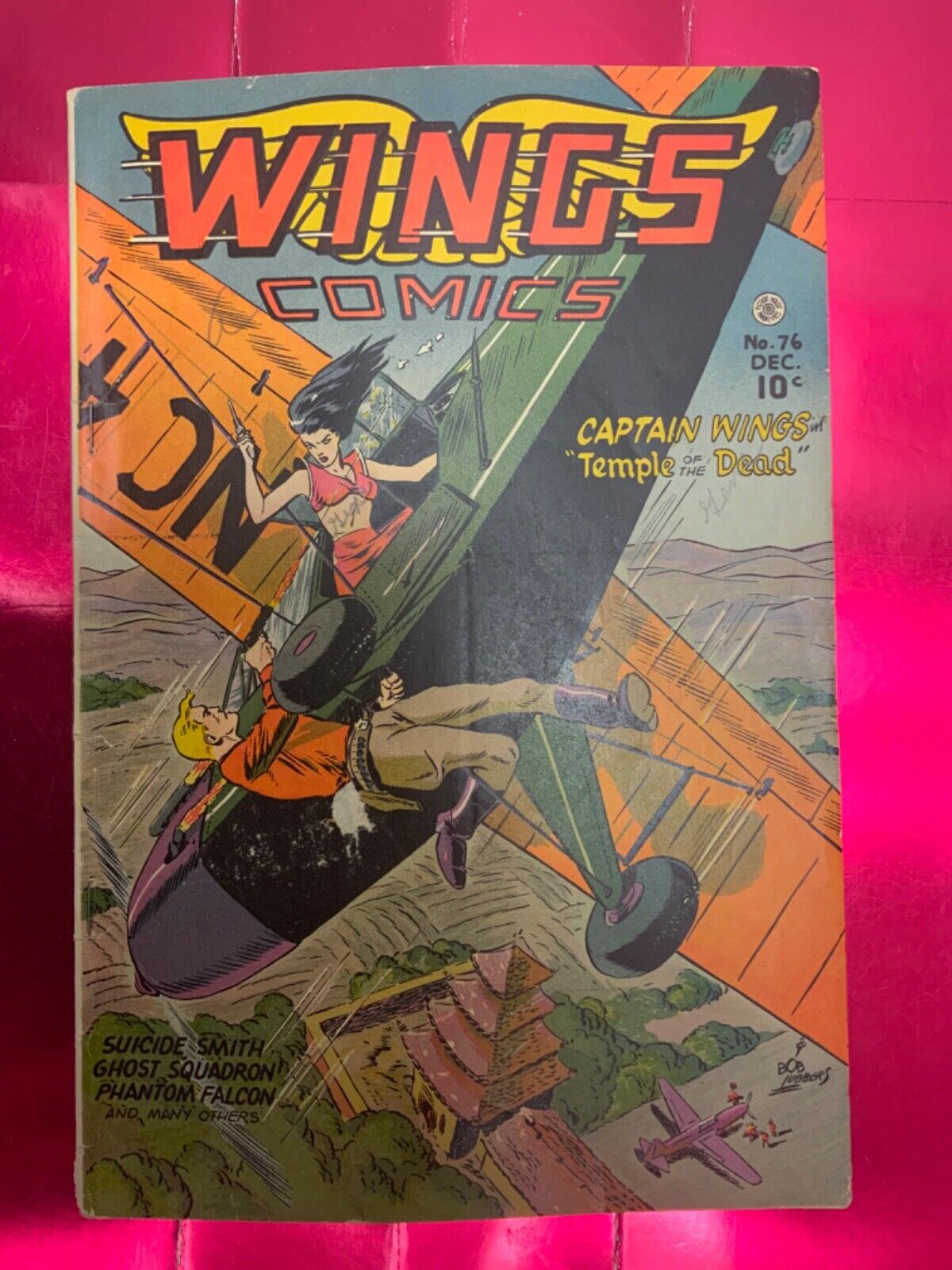 Wings Comics #76 GD+ 2.5 1946 GGA RACIST IMAGERY A VERY LEGGY ISSUE