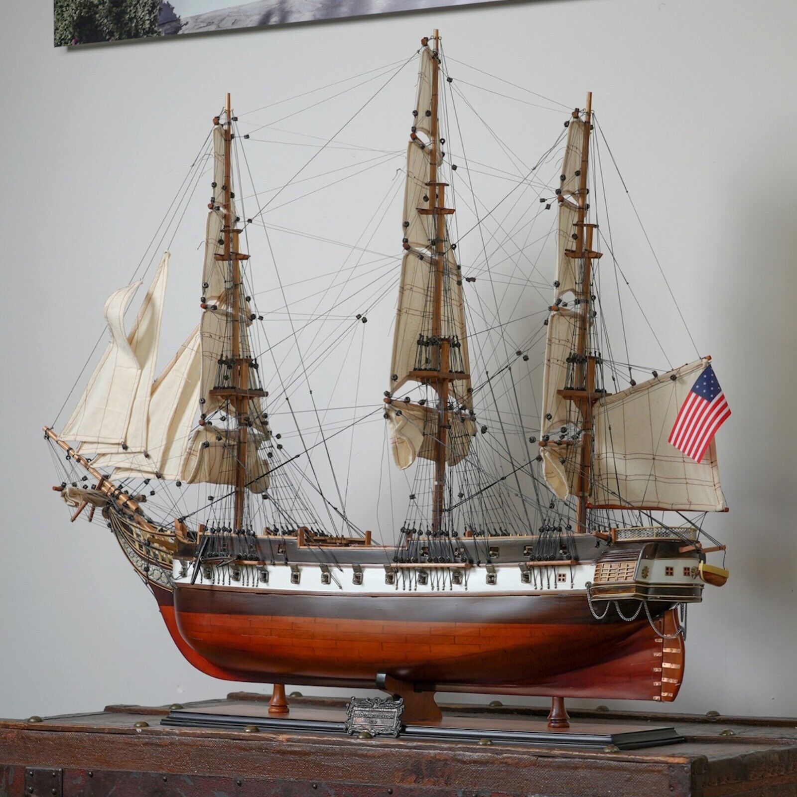Handmade USS CONSTELLATION Model Ship 38