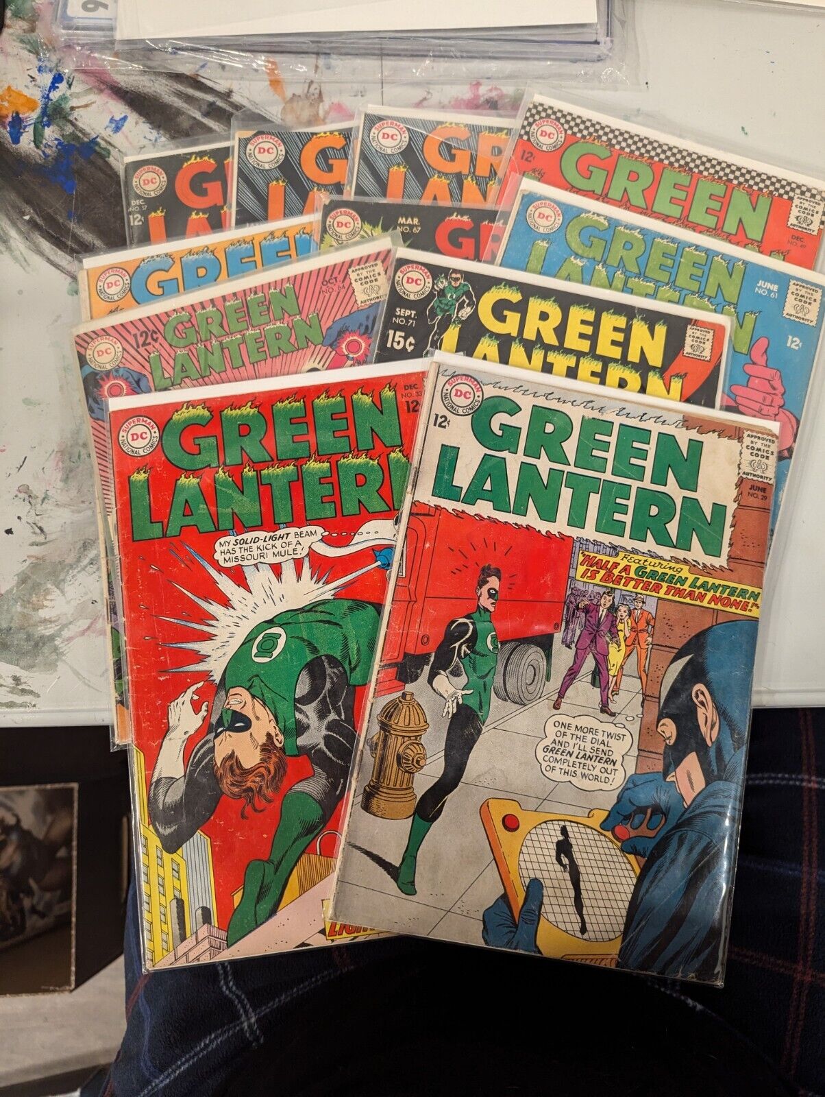 Green Lantern Silver Age DC COMICS- 29, 33, 49, 55, 57, 58 (x2), 61, 64, 67, 71