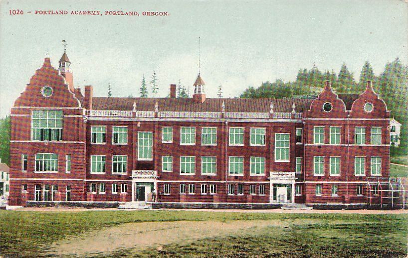 Postcard Portland Academy Portland OR