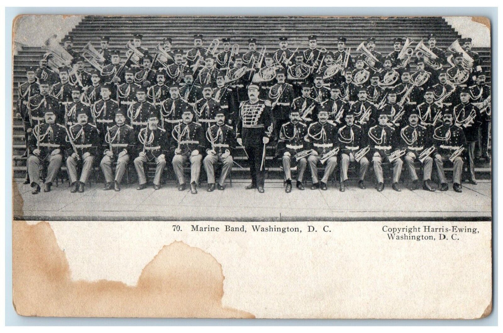 c1910's View Of Marine Band Washington DC Unposted Antique Postcard