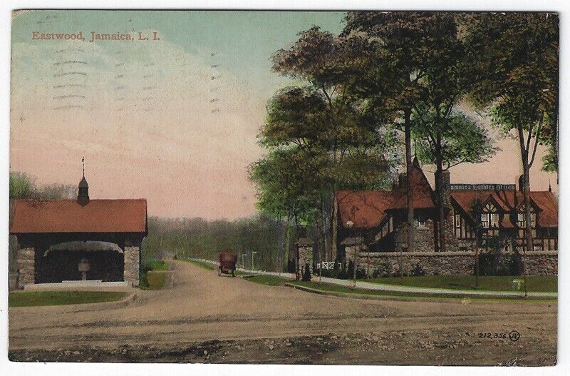Jamaica, L.I., New York, Vintage Postcard View of Eastwood, 1910