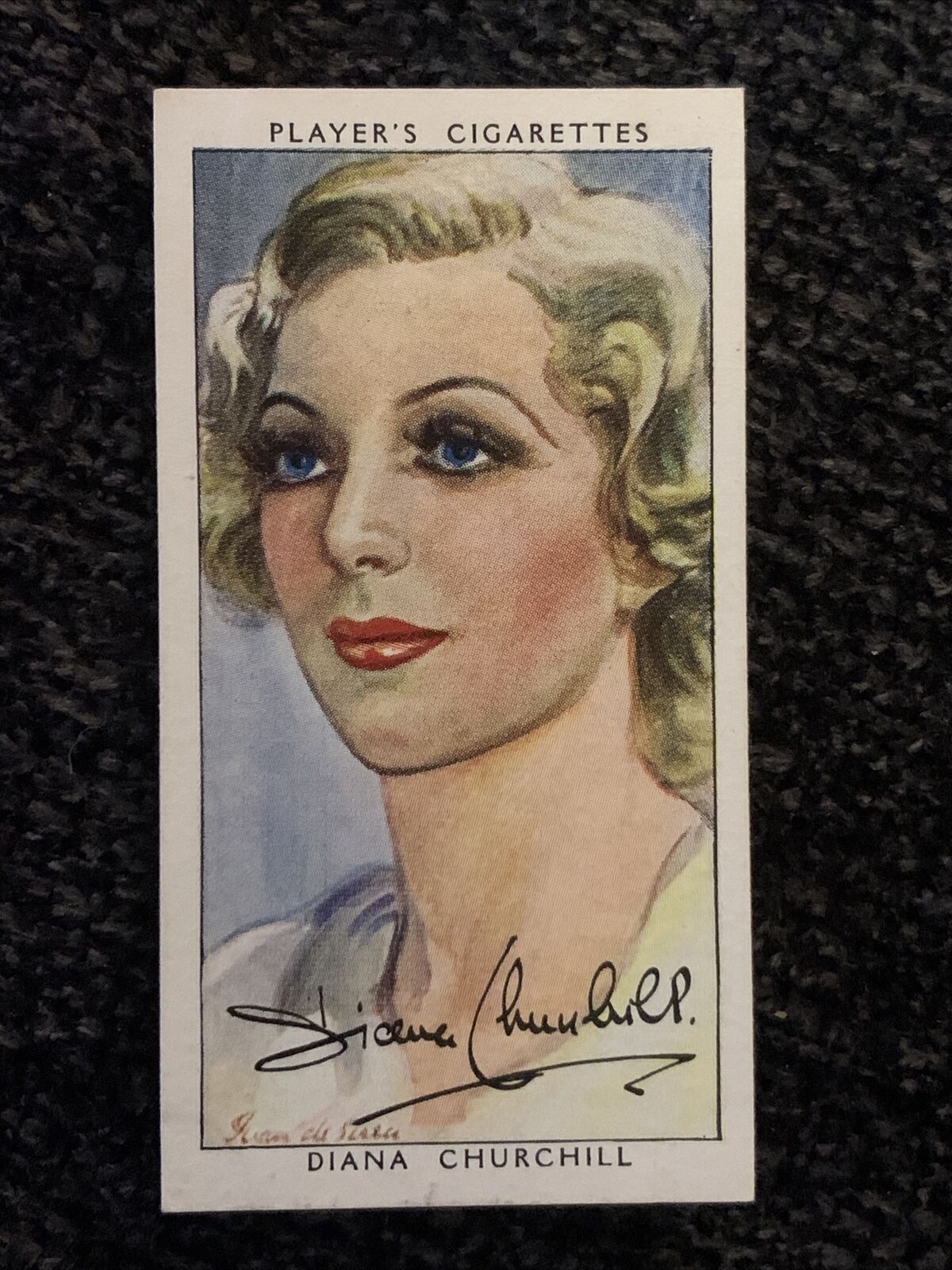 1938 JOHN PLAYER & SONS CIGARETTE CARD FILM STARS #7 Diana Churchill 