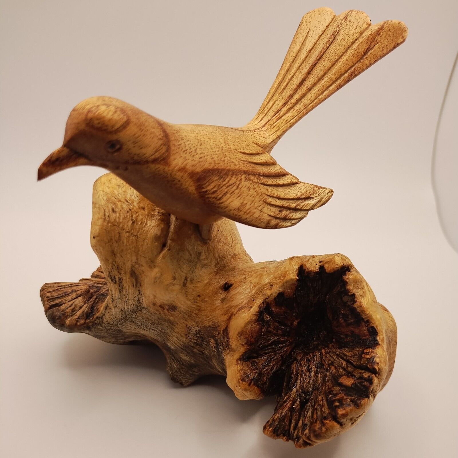 Olive Wood Bird On A Branch