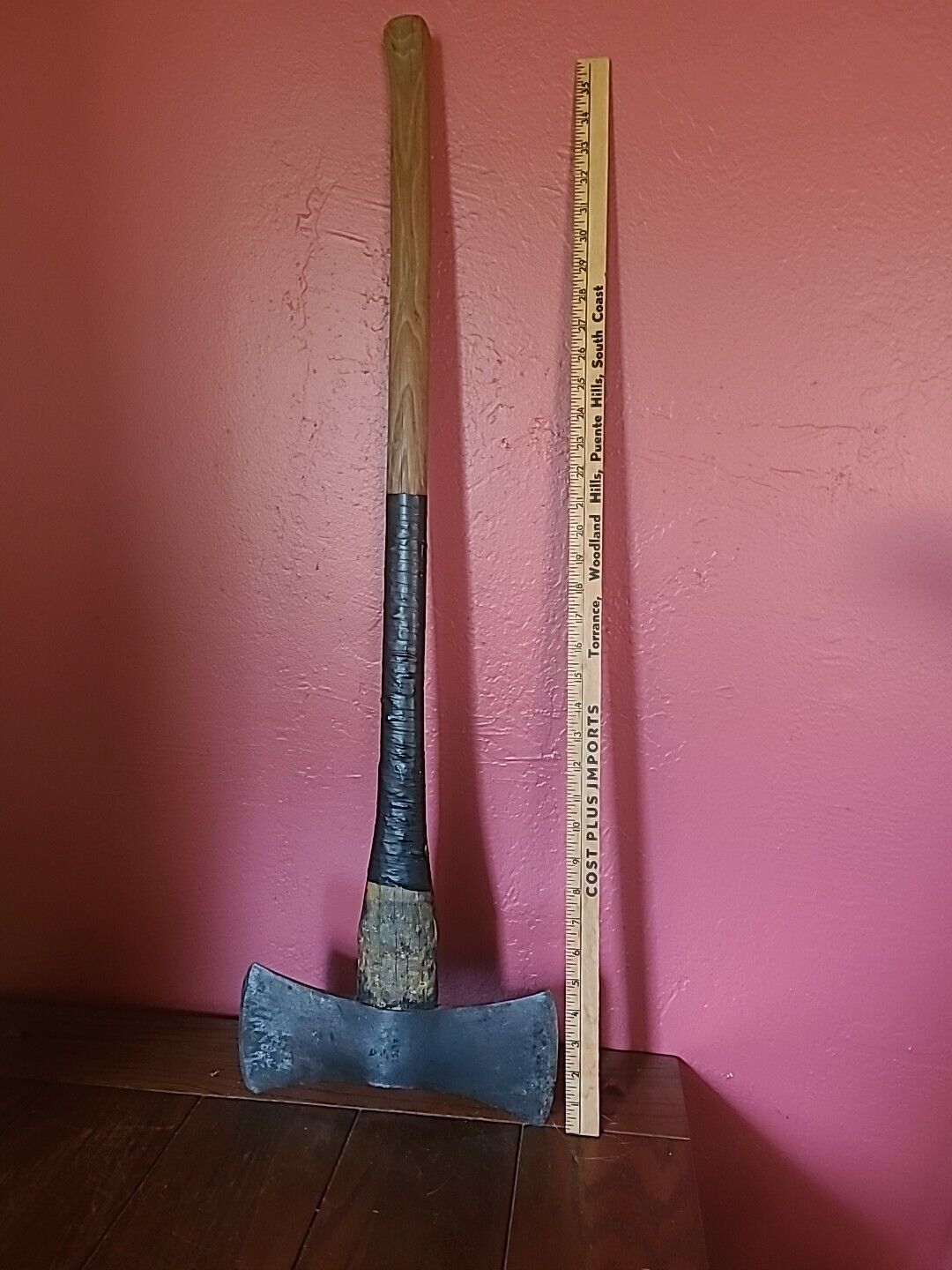 Very Rare* HUGE Vintage ALTCO Double Bit Axe American Logging Tool Co. USA 1900S