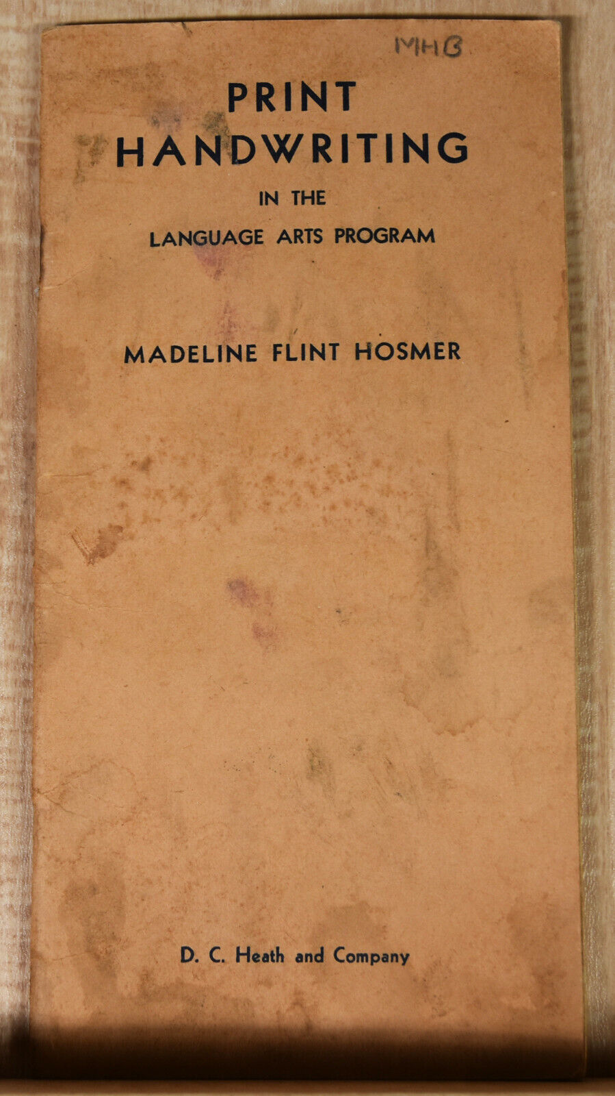 1940 Antique Booklet Print Handwriting Language Arts Program Madeline Hosmer 