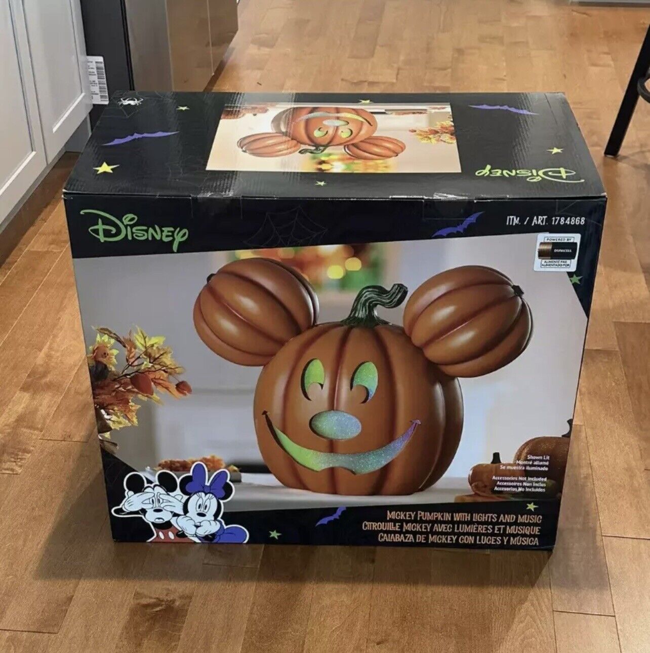 Disney Mickey Jack O Lantern Pumpkin Light Up Costco 2024 Brand New In Hand
