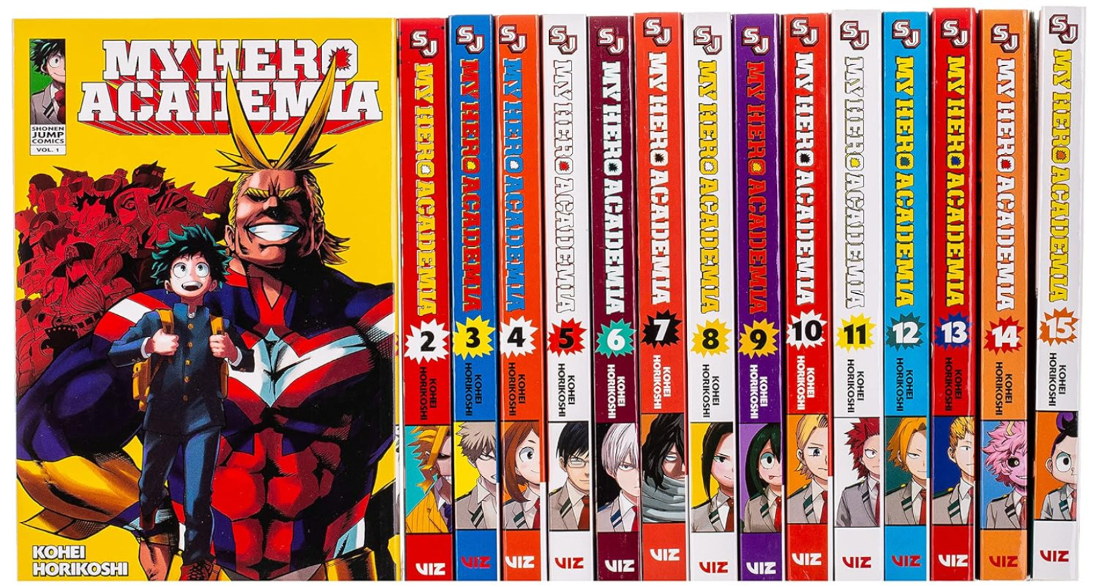 My Hero Academia Manga English LOT Volume 1-15 SEALED Brand New