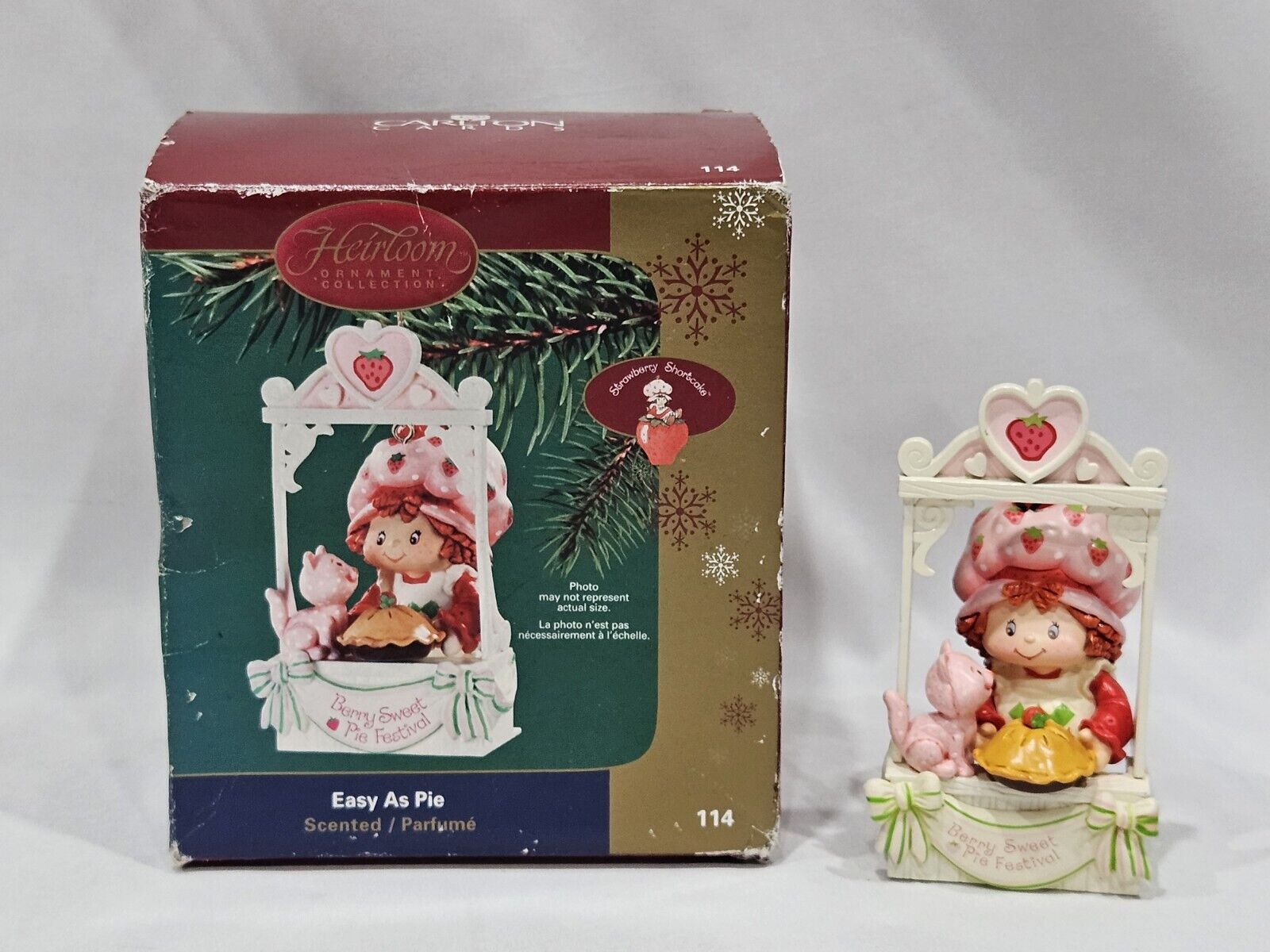 Carlton Cards Strawberry Shortcake Easy as Pie Scented Christmas Ornament