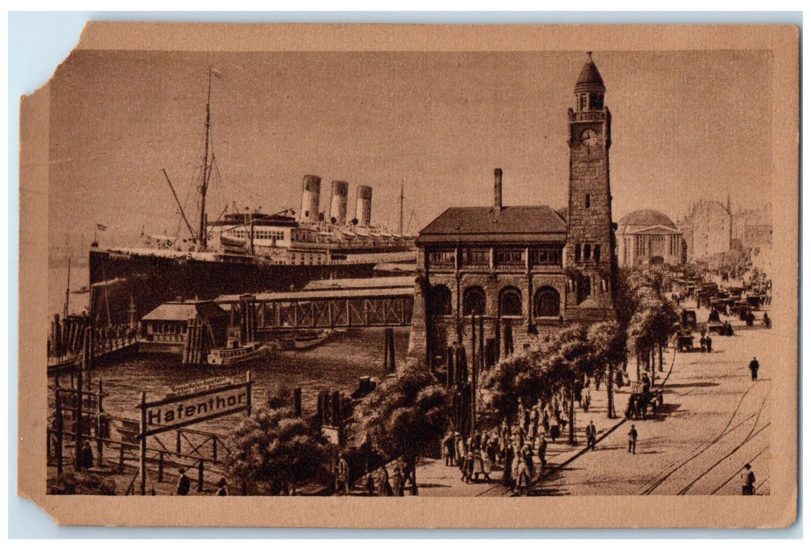 c1940's Three-Screw Fast Steamer Cap Polonio Unposted Vintage Postcard