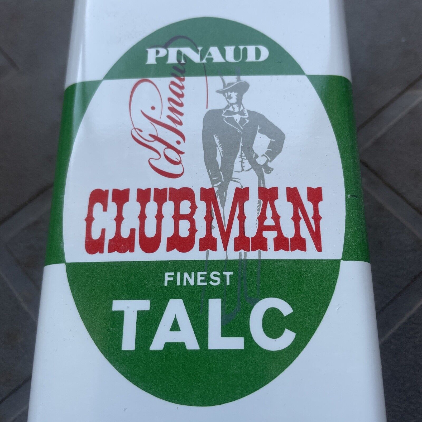 ONE - PINAUD clubman TALC 11 oz. tin full product Collectible Advertising