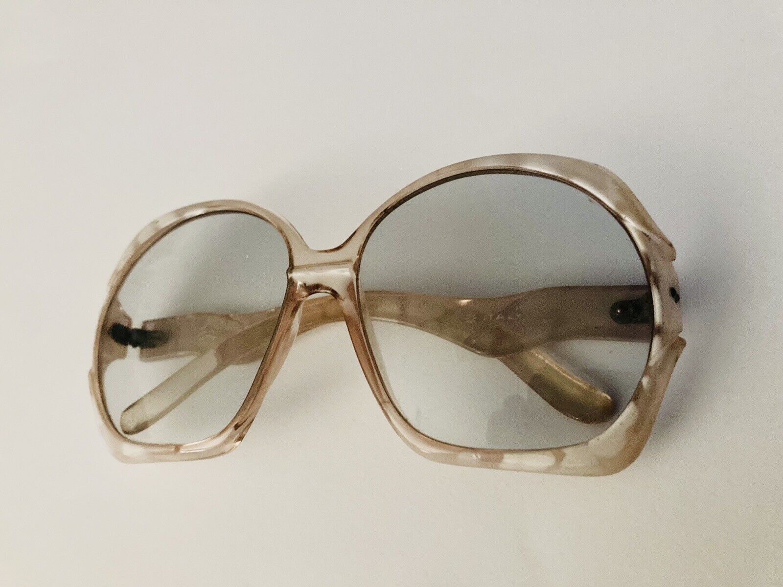 Vintage 1960’s-1970’s Made In Italy Oversized Square Eye Sun Glasses