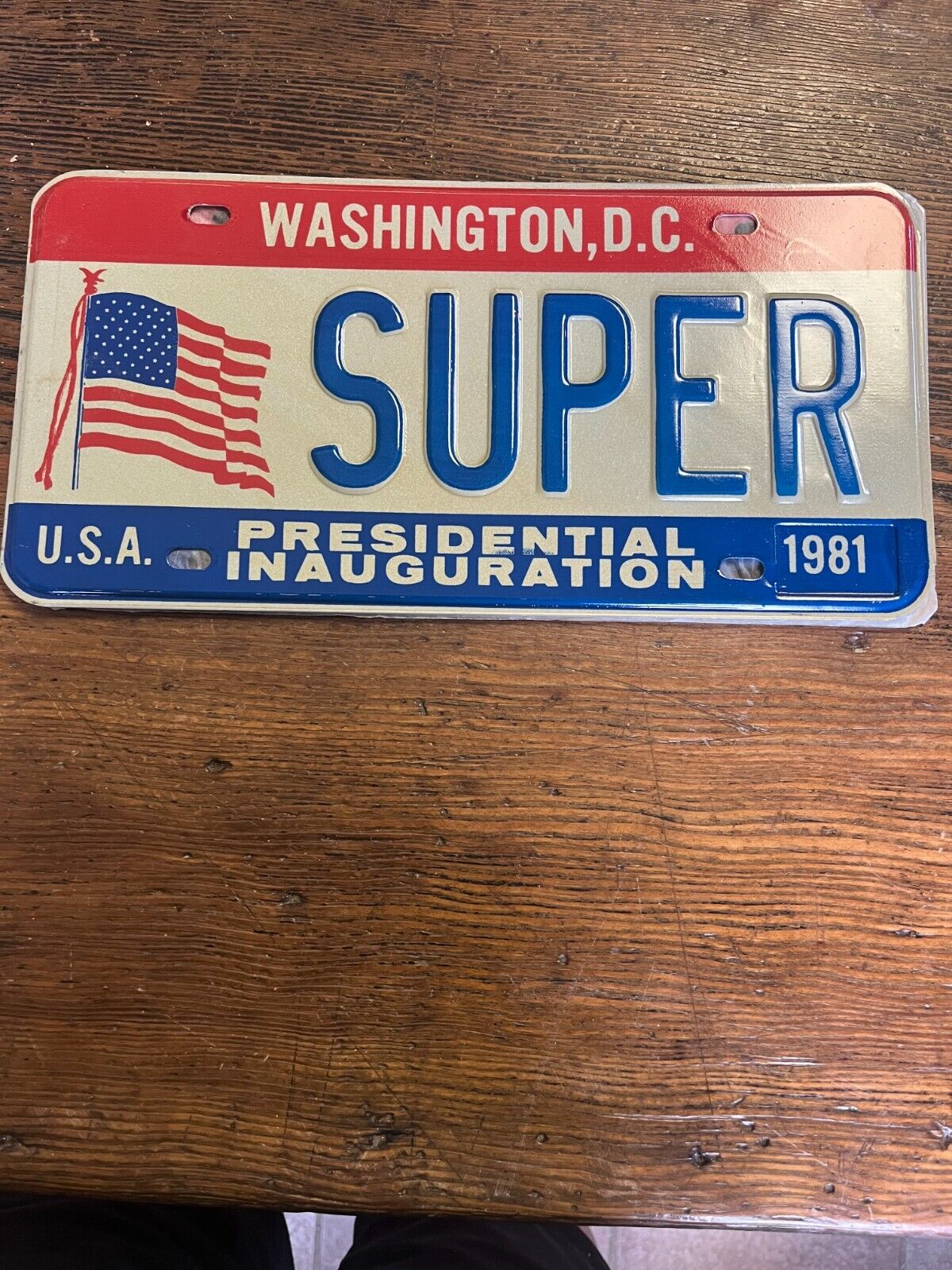 1981 Washington DC License Plate Presidential Inauguration 1981 USA NEW # SUPER