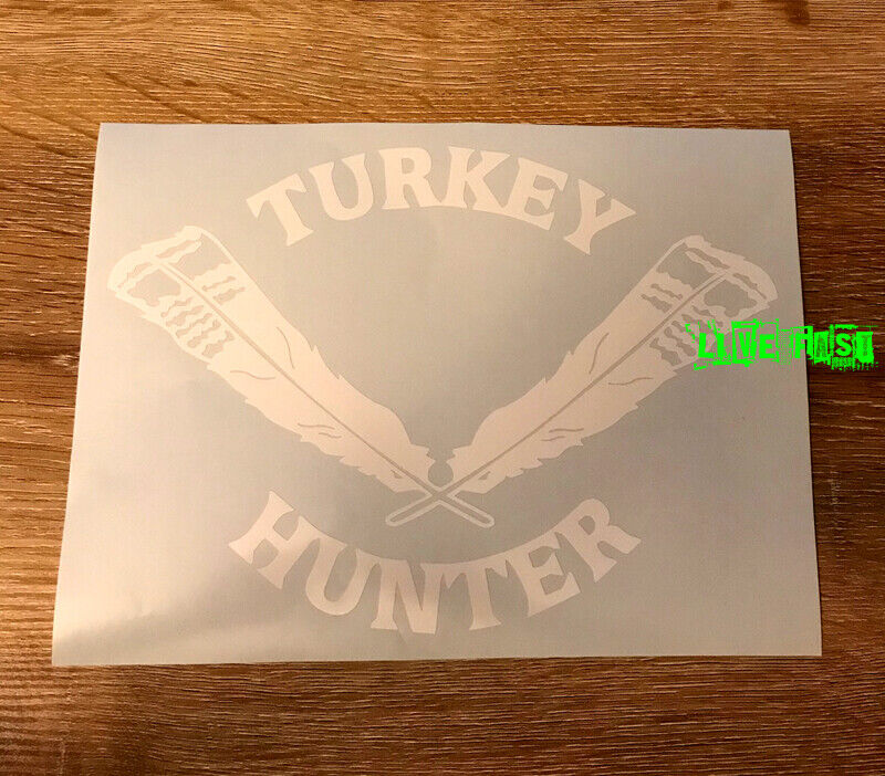 TURKEY HUNTER DECAL STICKER muzzle loader bow hunting outdoor sports