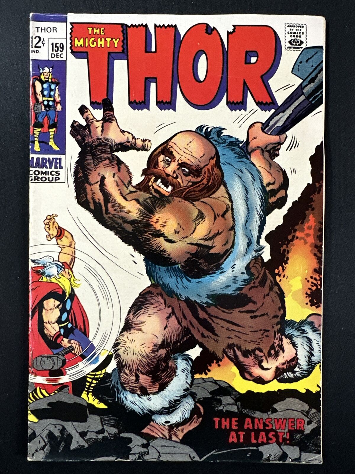 The Mighty Thor #159 Vintage Marvel Comics Silver Age 1st Print 1968 VG/Fine *A2