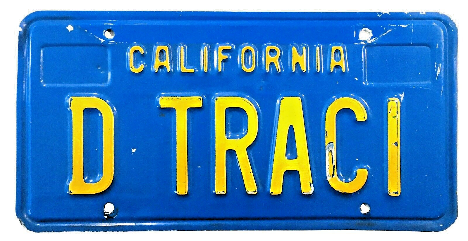 1970\'s Blue California License Plate \