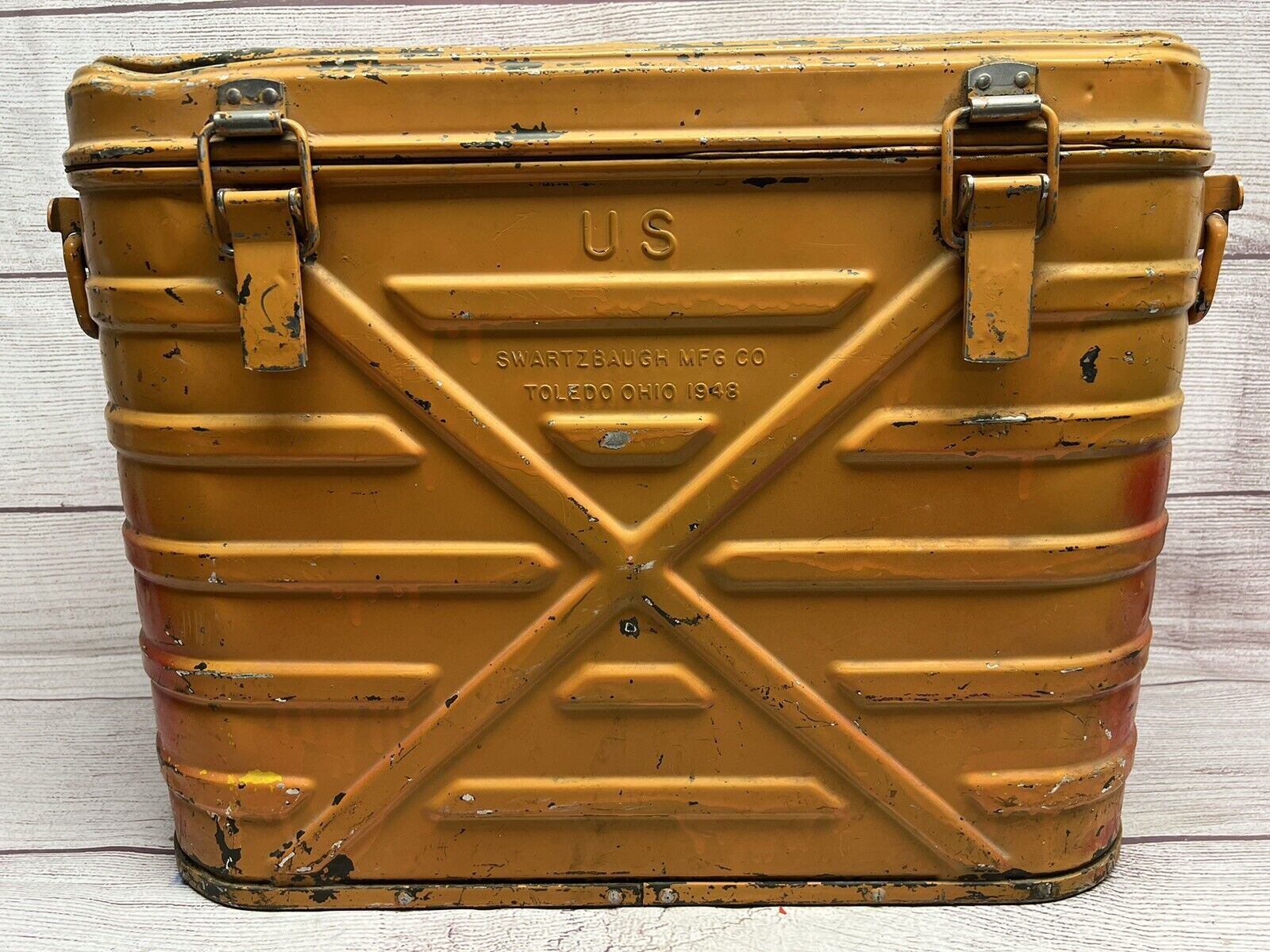 USGI 1948 VINTAGE Hot Cold Insulated Cooler Military Food Container with Insert