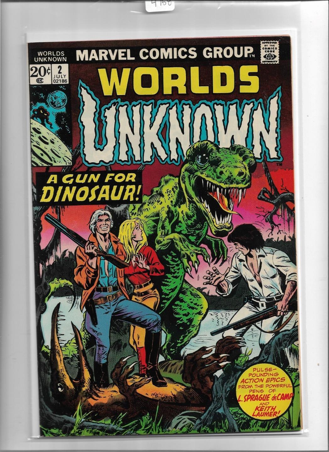 WORLDS UNKNOWN #2 1973 VERY FINE+ 8.5 4758 cover tanning