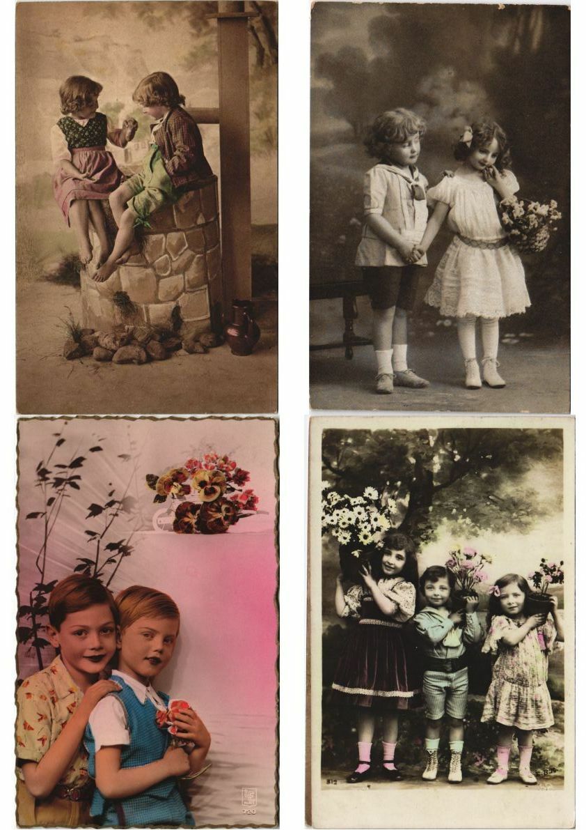 BOYS AND GIRLS CHILDREN GLAMOUR REAL PHOTO 600 Vintage Postcards (L2968)