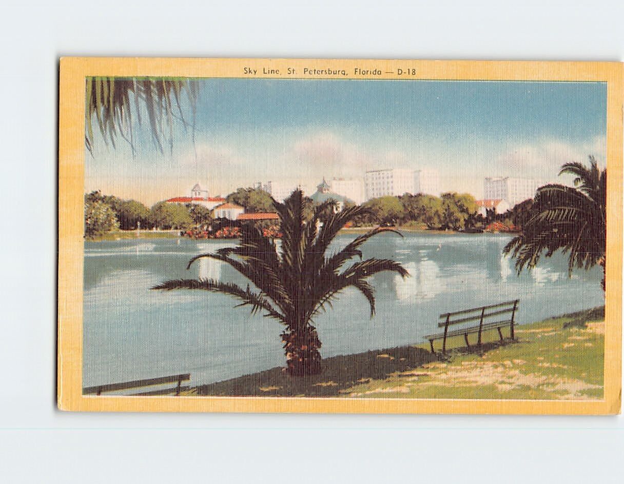 Postcard Sky Line St. Petersburg Florida USA