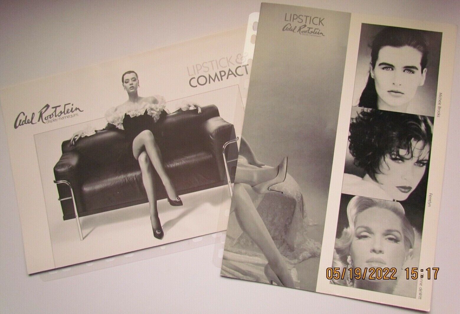 Rare Rootstein x Diane Dewitt 1988 Lipstick & Compact Manikin Showroom Catalogs