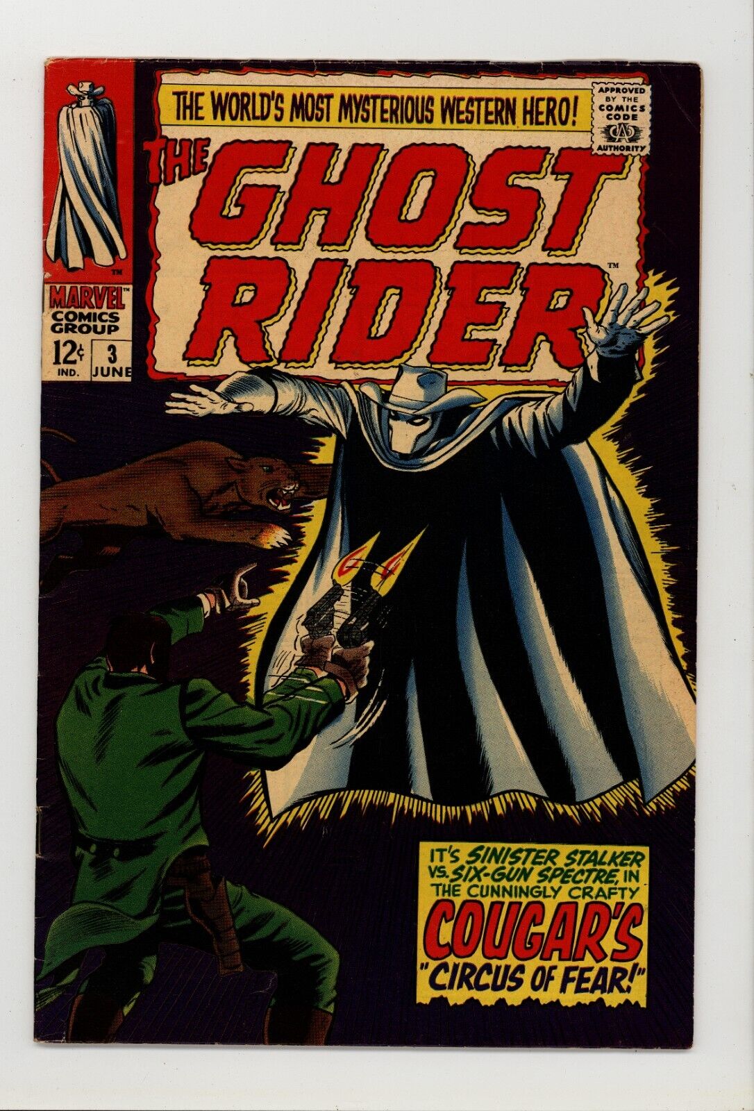 Ghost Rider 3 F/F+ Fine/Fine+ Banshee Appearance 1967