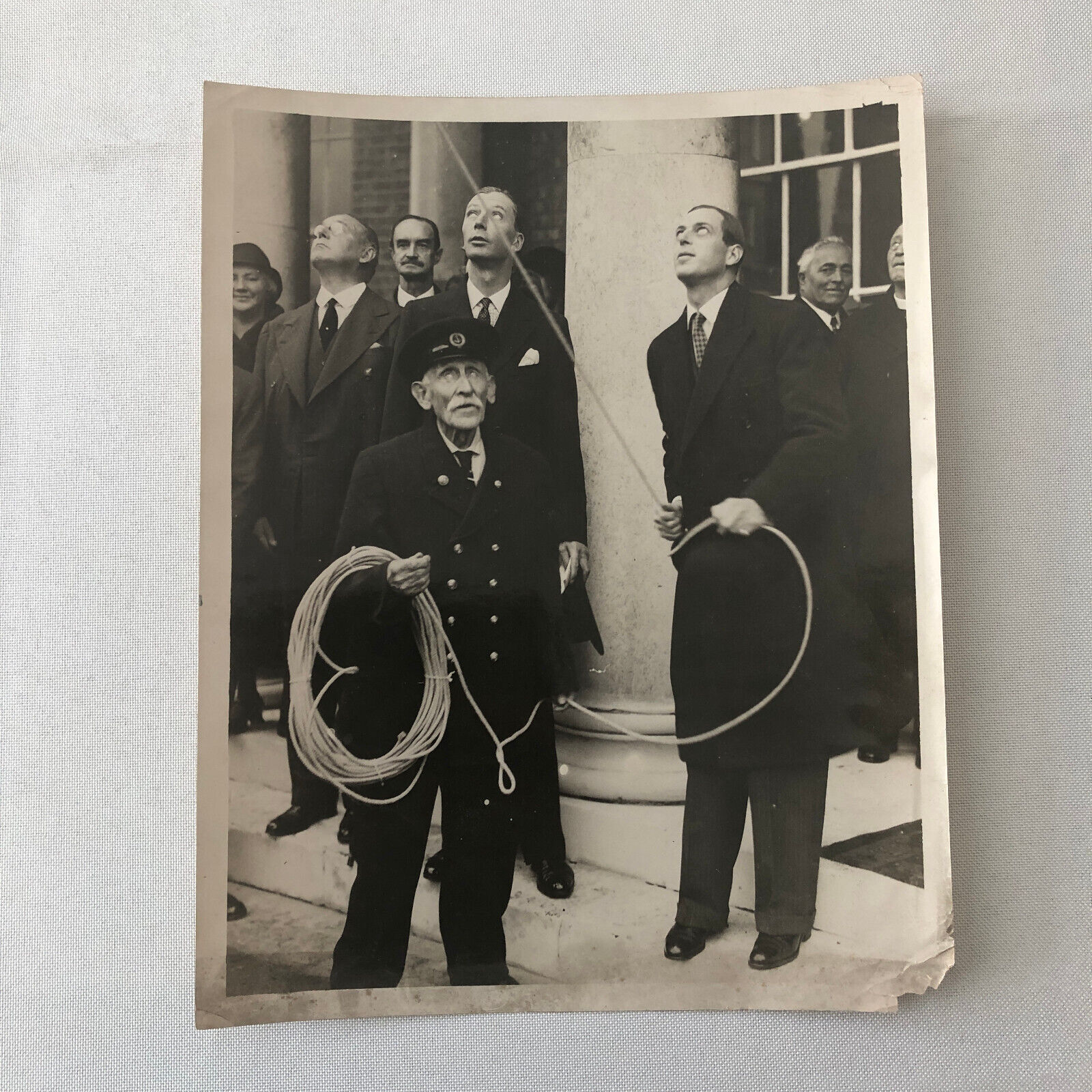 Vintage Press Photo Photograph Prince George Visit Seamans Institution 1933 UK