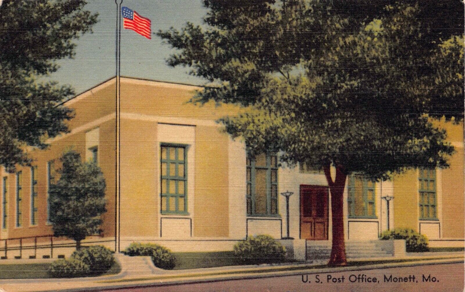 Postcard U.S. Post Office in Monett, Missouri~126845