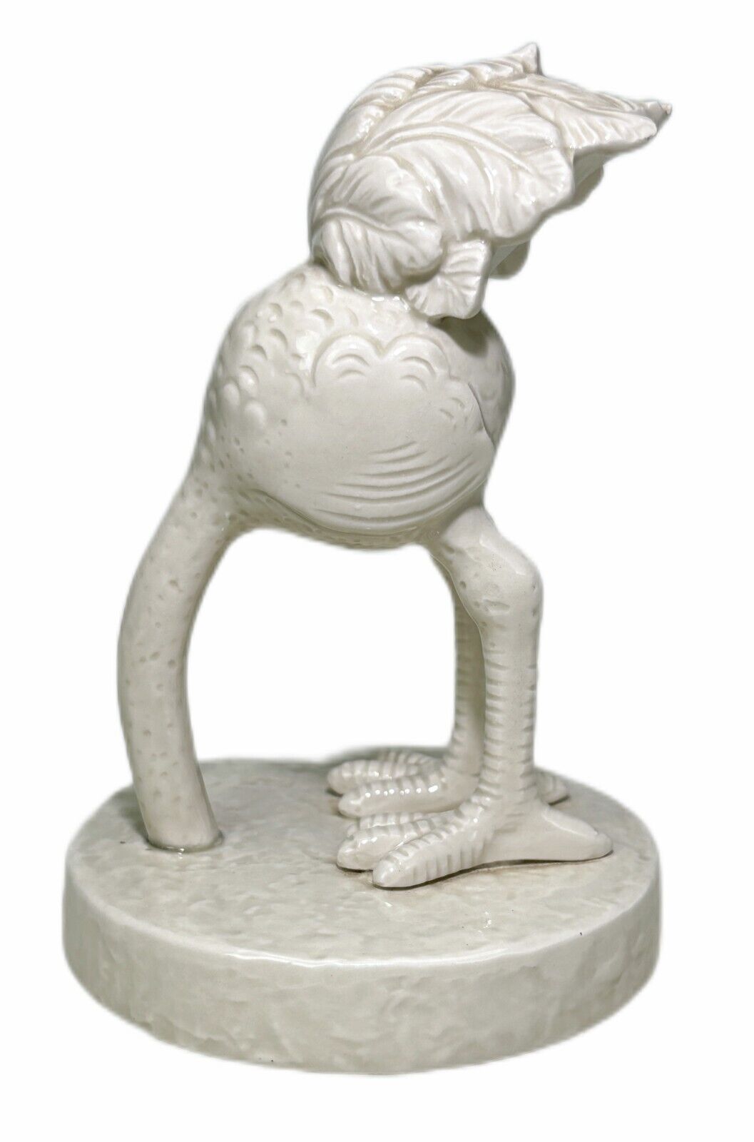 5” Ostrich Head in Sand Fitz Floyd Vtg 70s Figurine Ceramic