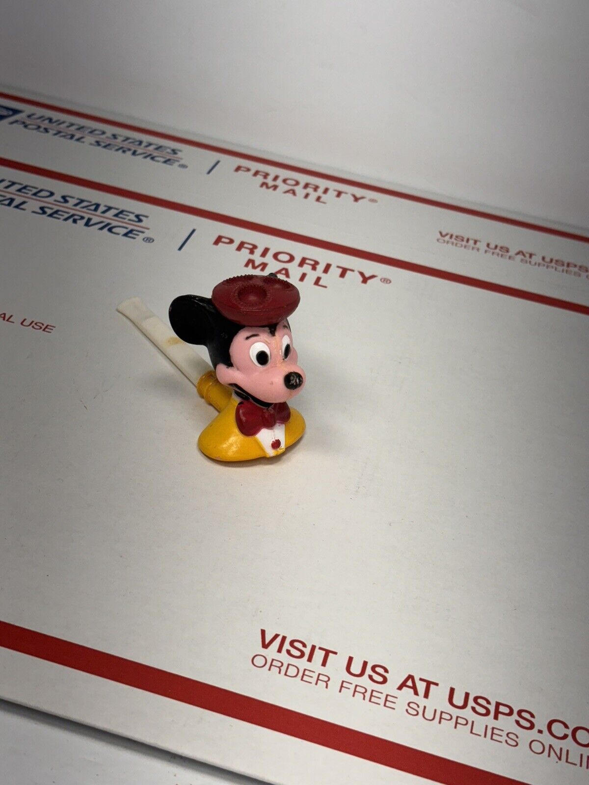 Vintage Mickey Mouse Bubble Blower Pipe Walt Disney Cartoon Toy 1970s