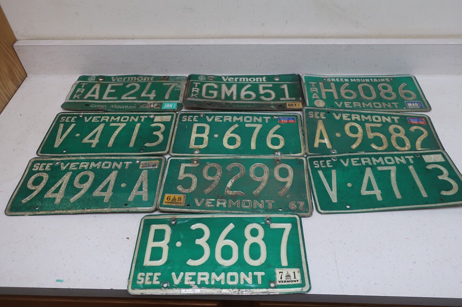 Vermont Bulk License Plates Old 1983 1976 1972 1998 1997 1976 1967 1968 1974 E31