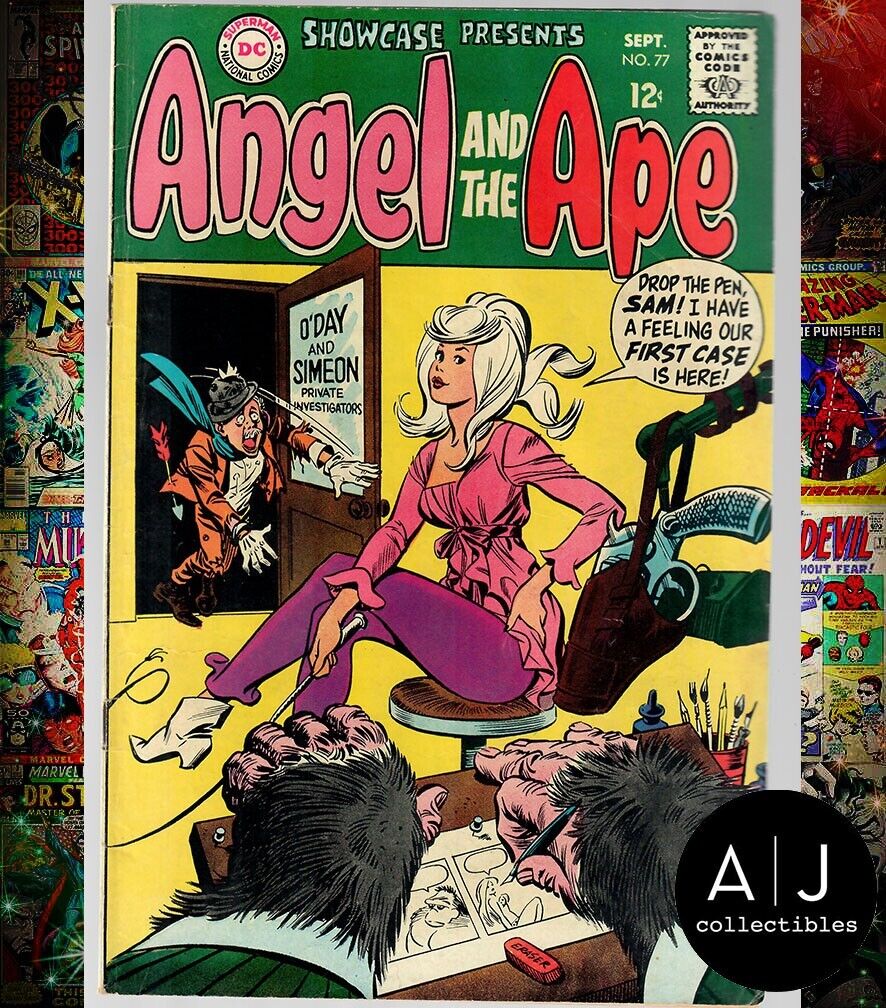 SHOWCASE #77 FN+ 6.5 SEPT 1968 DC COMICS ANGEL AND THE APE FIRST APP