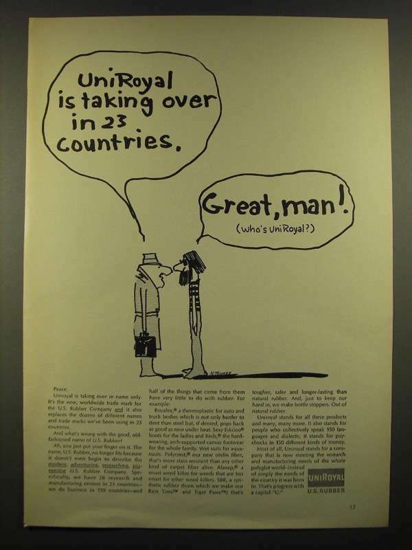 1966 Uniroyal Company Ad - Great, Man