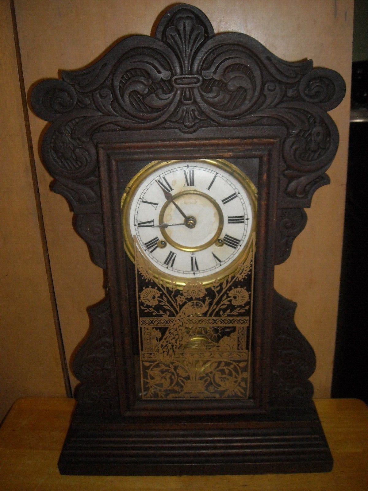 Antique vintage Seth Thomas kitchen shelf clock working