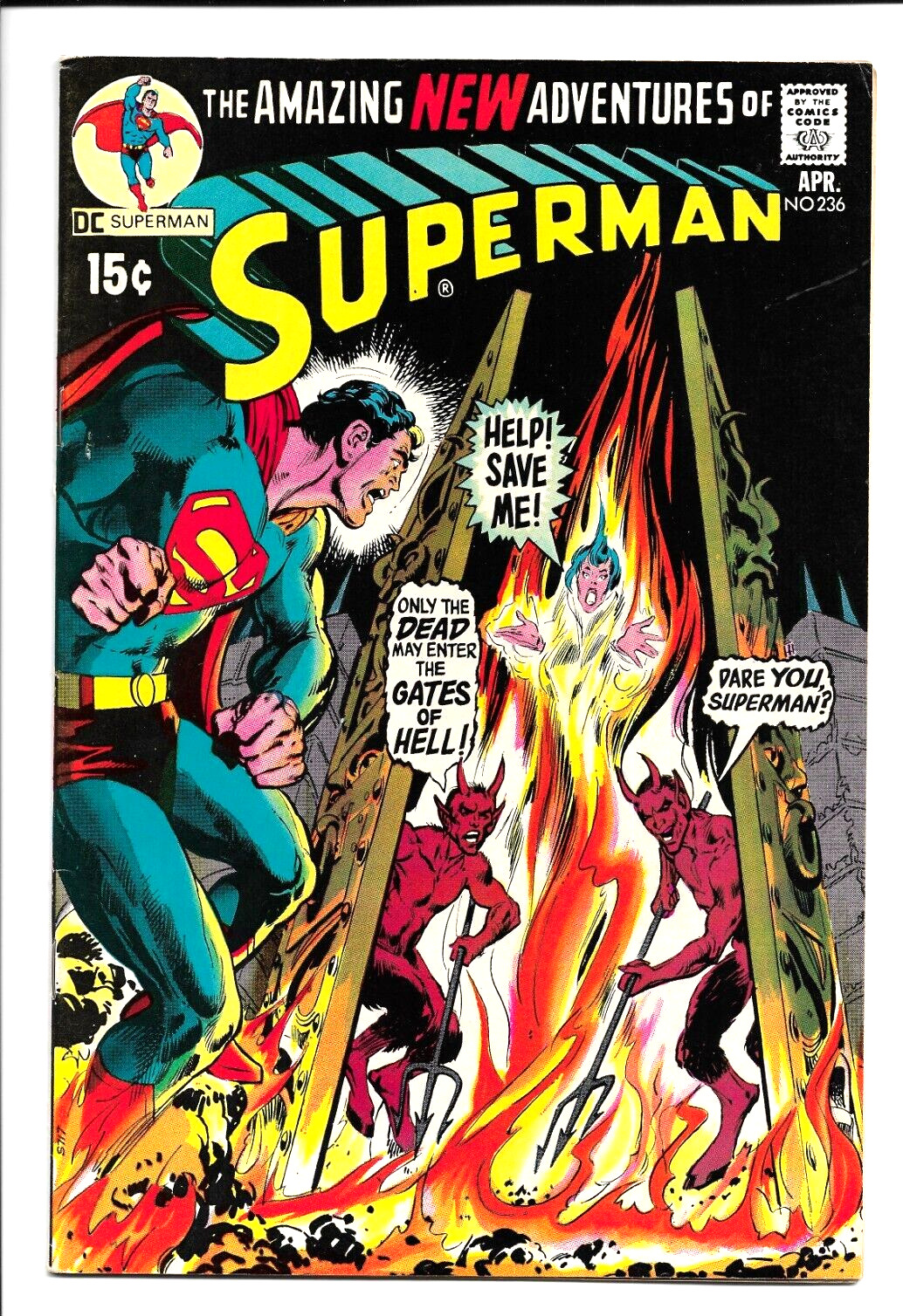 Superman #236, DC 1971, Clark Kent, Lois Lane, Curt Swan, Murphy Anderson 8.0 VF