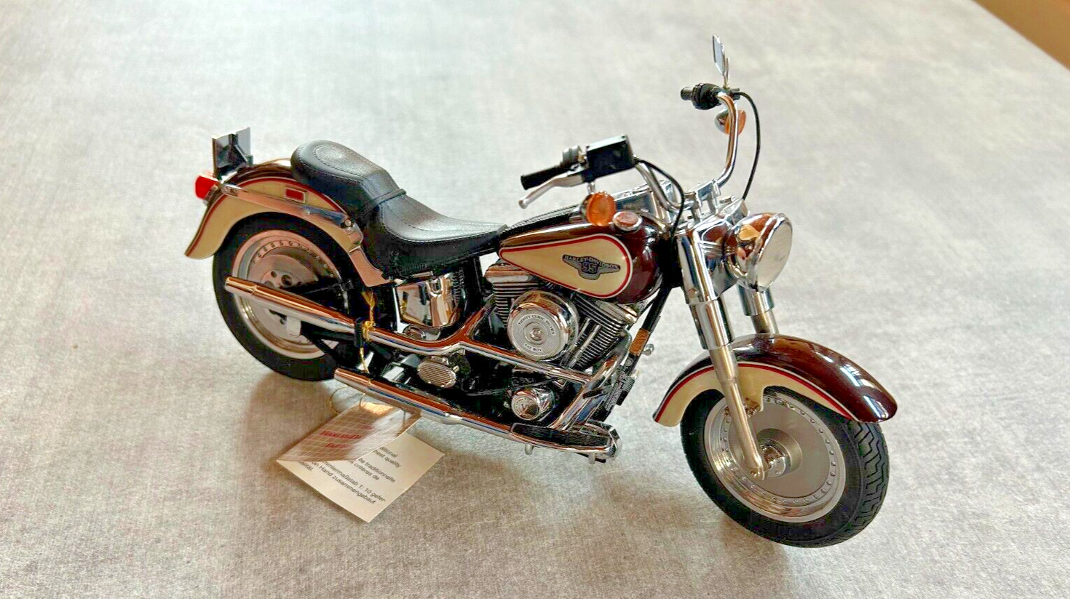Franklin Mint 1998 Harley-Davidson Fat Boy Die-Cast Motorcycle