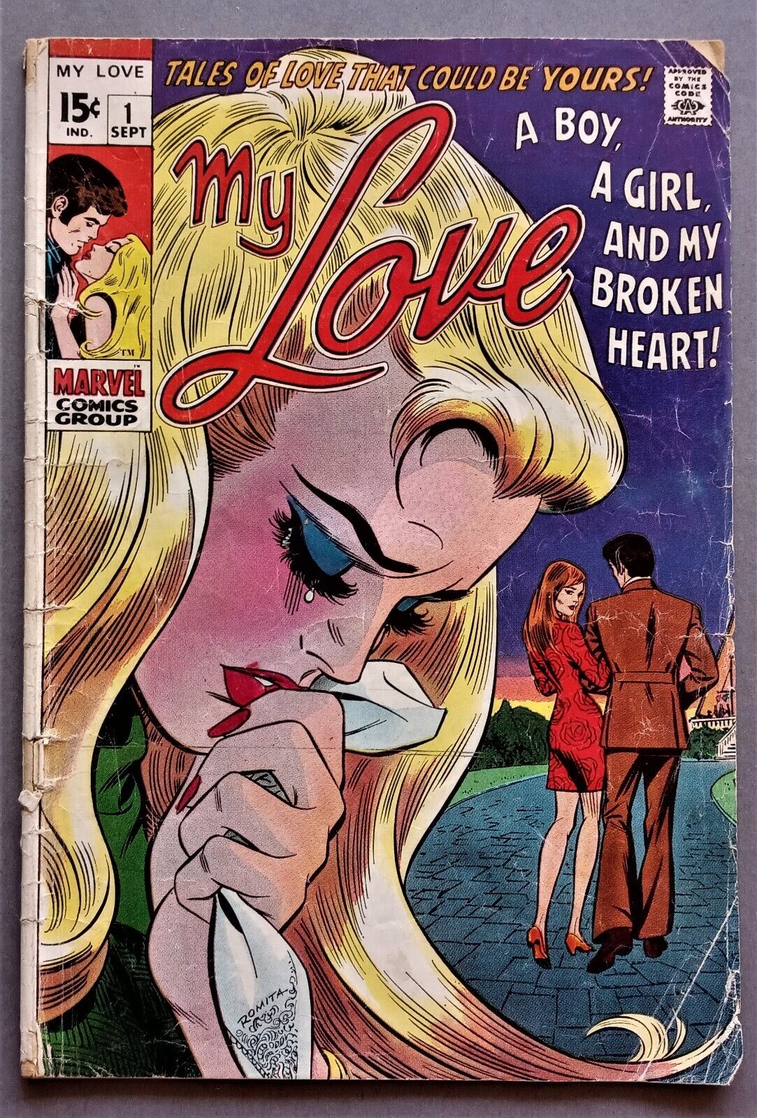 My Love #1 September 1969 Marvel GD+ 2.5 John Romita cvr Romita & Buscema int