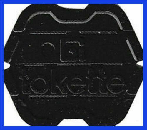 100 Black Tokettes GI Greenwald Industries Laundry Tokette Coins - Type 1 Token