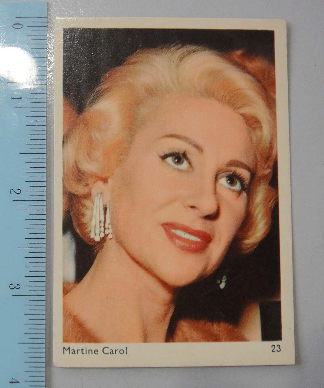 Vintage Asian Trading Collector Cards - MARTINE CAROL #23