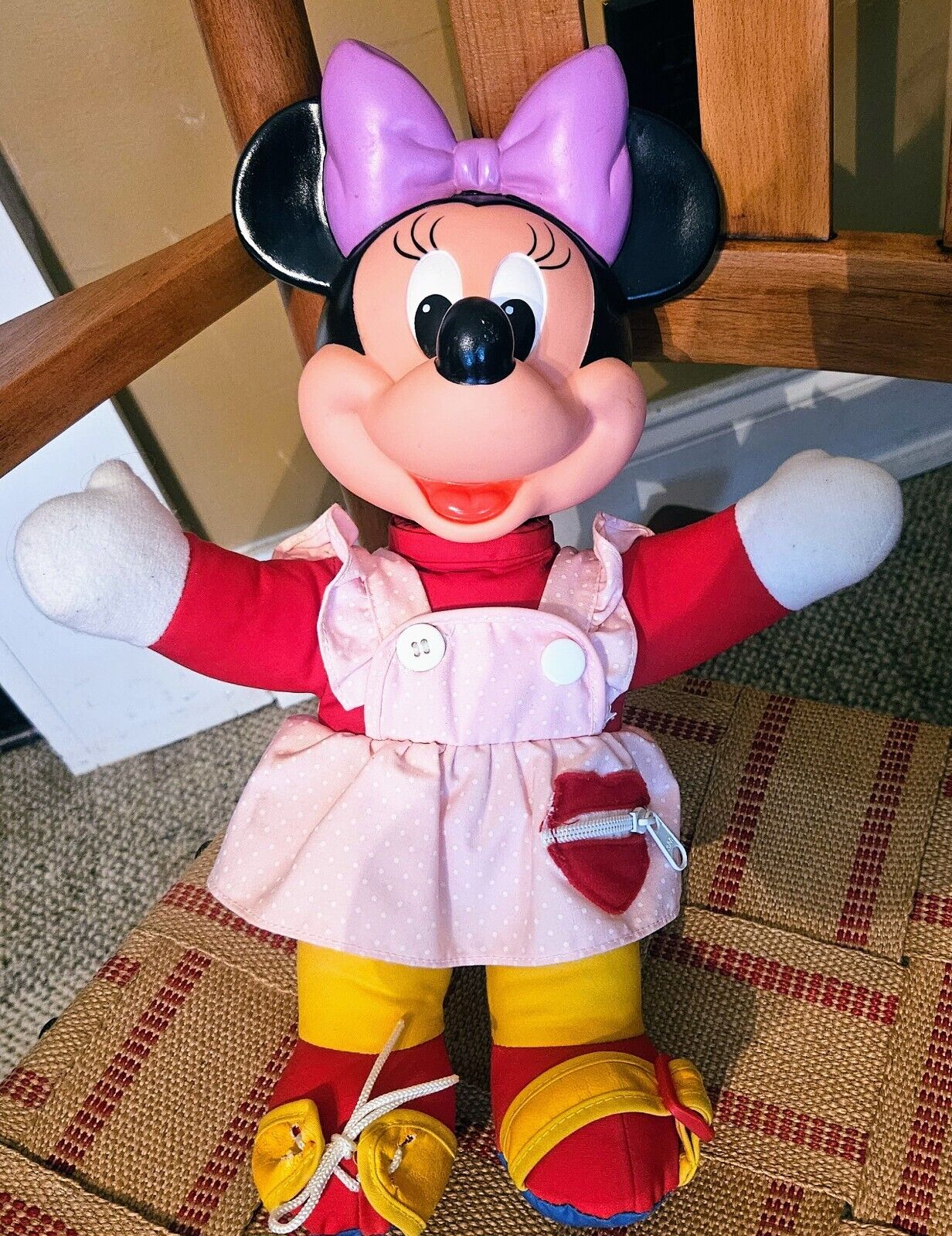Vintage Mattel Minnie Mouse Learn to Dress Me Doll 15\