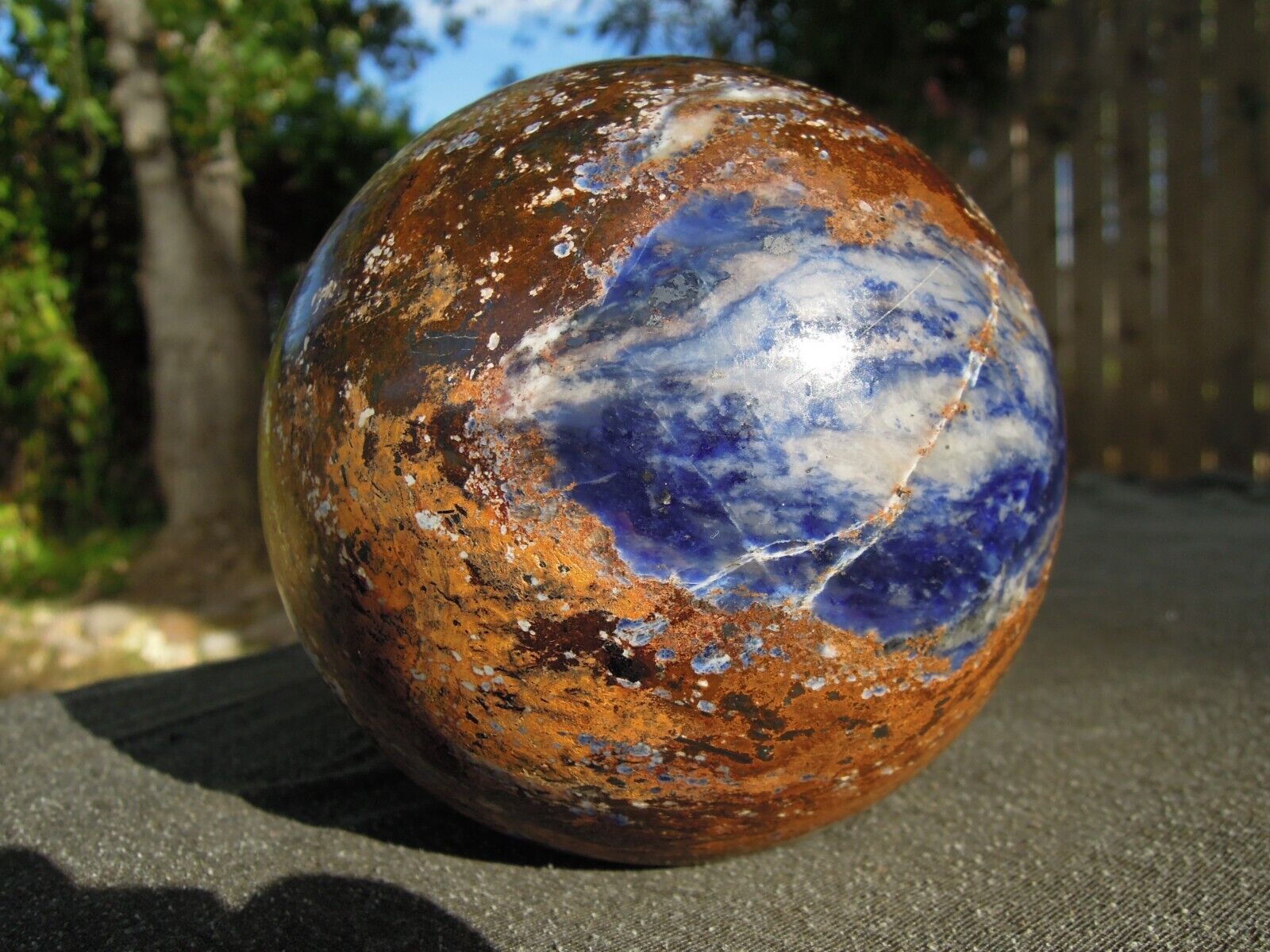 4.6 LB Natural Ocean Jasper Sphere Crystal Ball - 120 mm