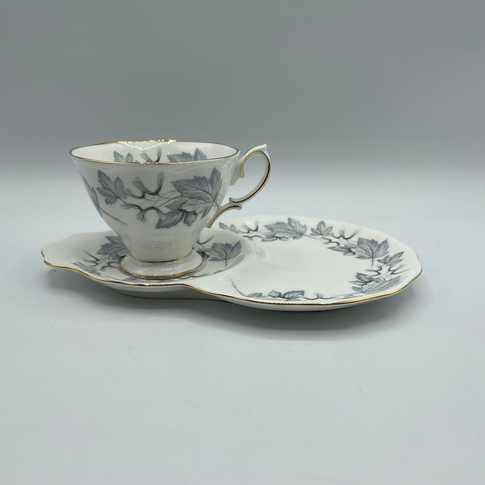 Royal Albert Silver Maple Teacup & Snack Plate
