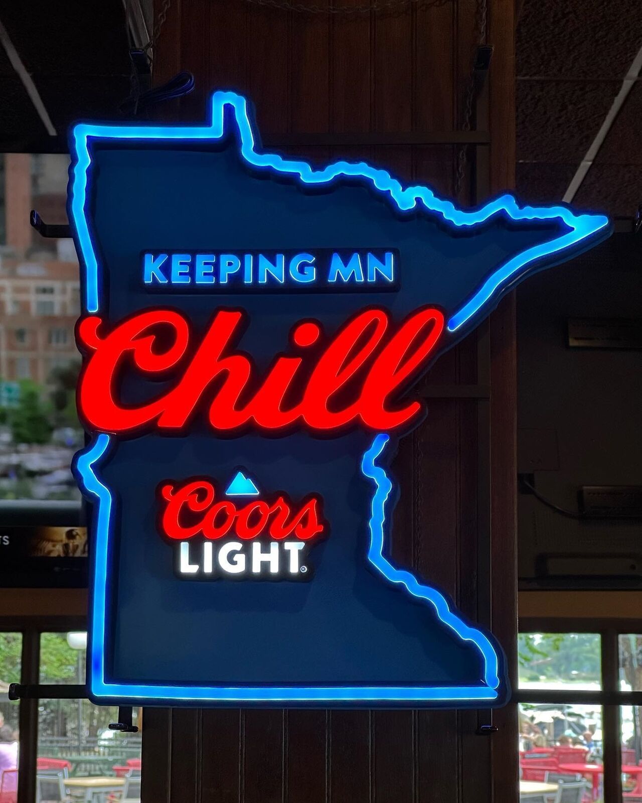 Beer Mountain Keeping Minnesota Chill Vivid LED Neon Sign Light Lamp With Dimmer