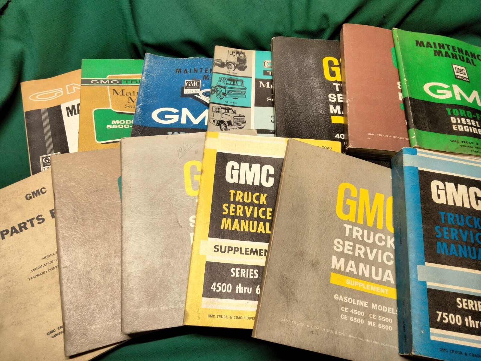 Lot of 13 Original Vintage 1960's GMC Automotive Service Manuals  ~  OEM WOW**
