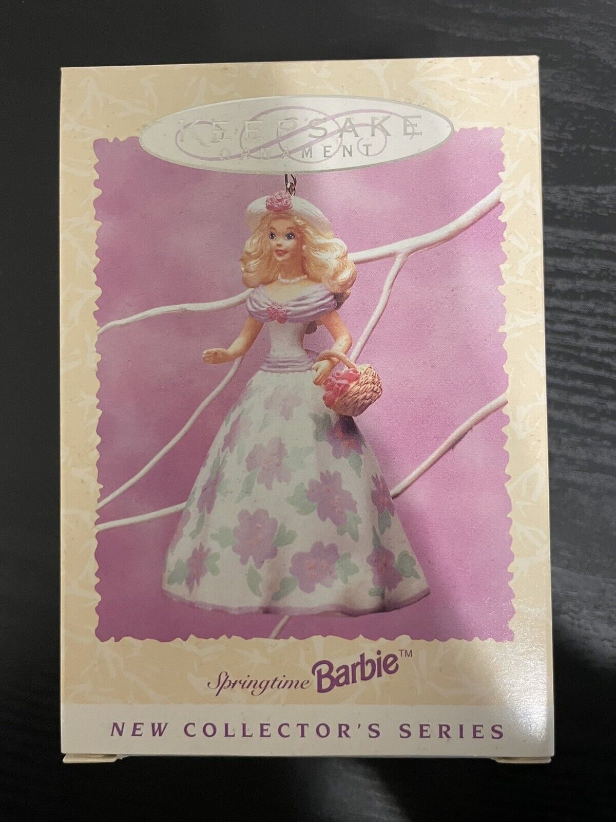 Springtime Barbie Hallmark Keepsake Xmas Ornament 1995 Collector's Series #1 MIB
