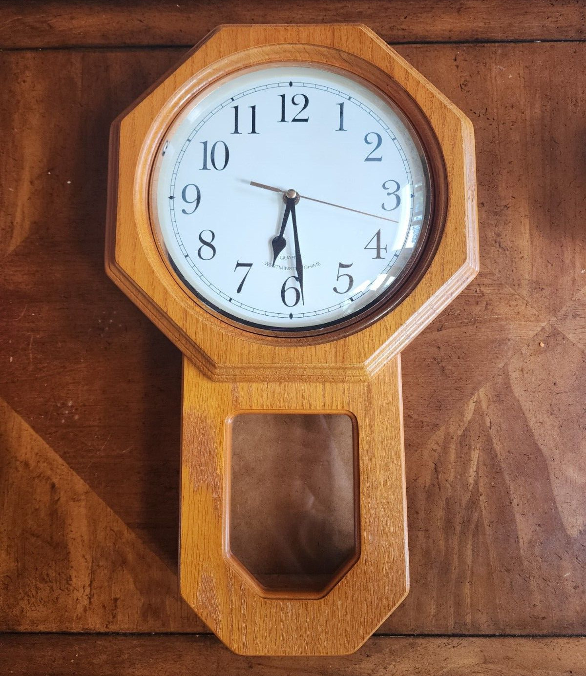 Westminster Regulator Wall Clock Chime Quartz Vintage (No Pendulum)