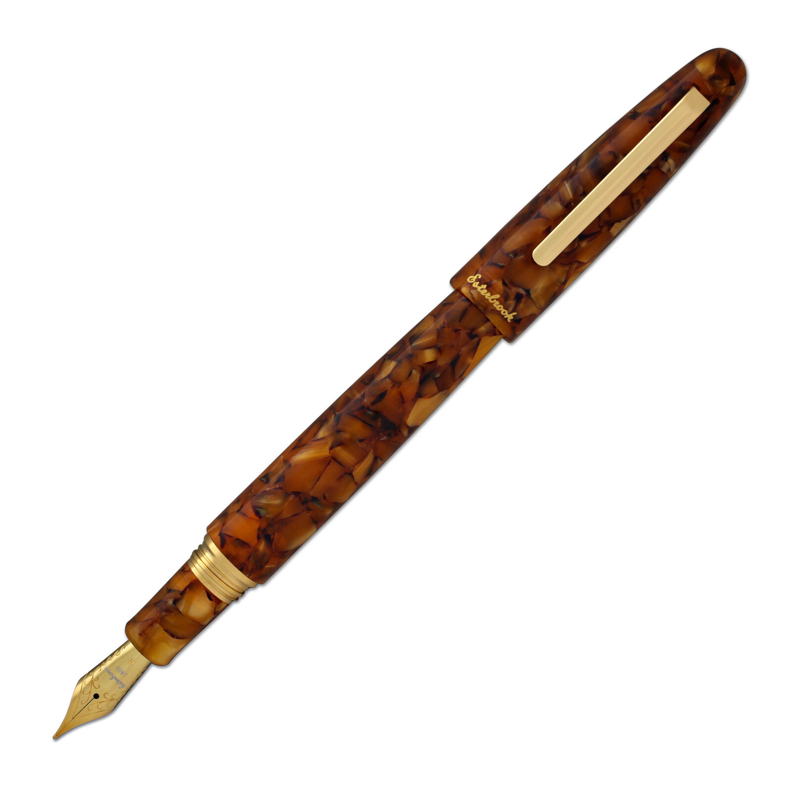 Esterbrook Estie Fountain Pen Oversize in Honeycomb Gold Trim - Extra Fine Point