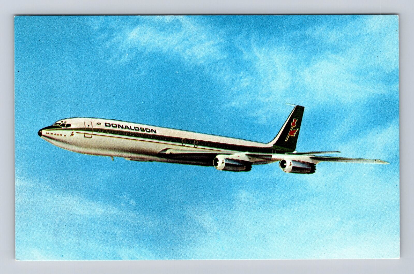 Donaldson International Airways, Boeing 707, Transportation, Vintage Postcard